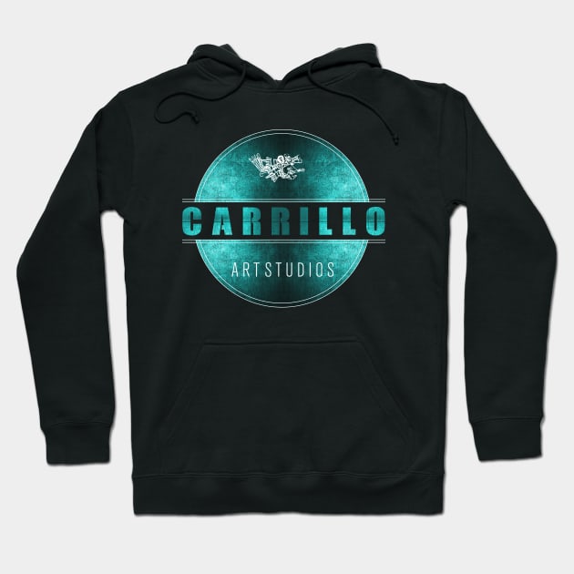 carrillo art studios logo blue Hoodie by carrillo_art_studios